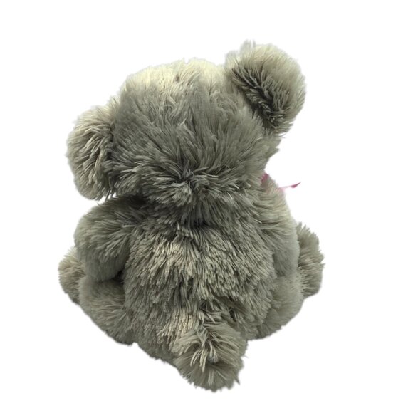 Gray Teddy Bear Plush Pink Heart "XOXO"  Ribbon 12" Stuffed Animal Toy Gift Soft - Picture 4 of 8